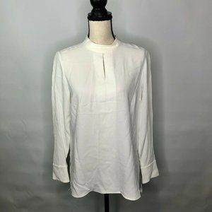 Hugo Boss Womens Open White Blouse Top Size 6